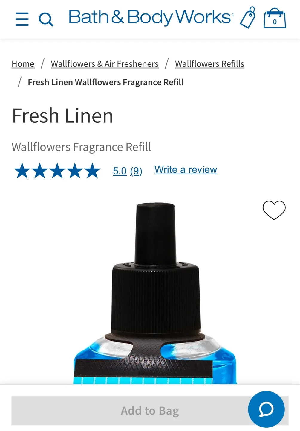 (new) Fresh Linen wallflower refills set of 2 image indicator(3)