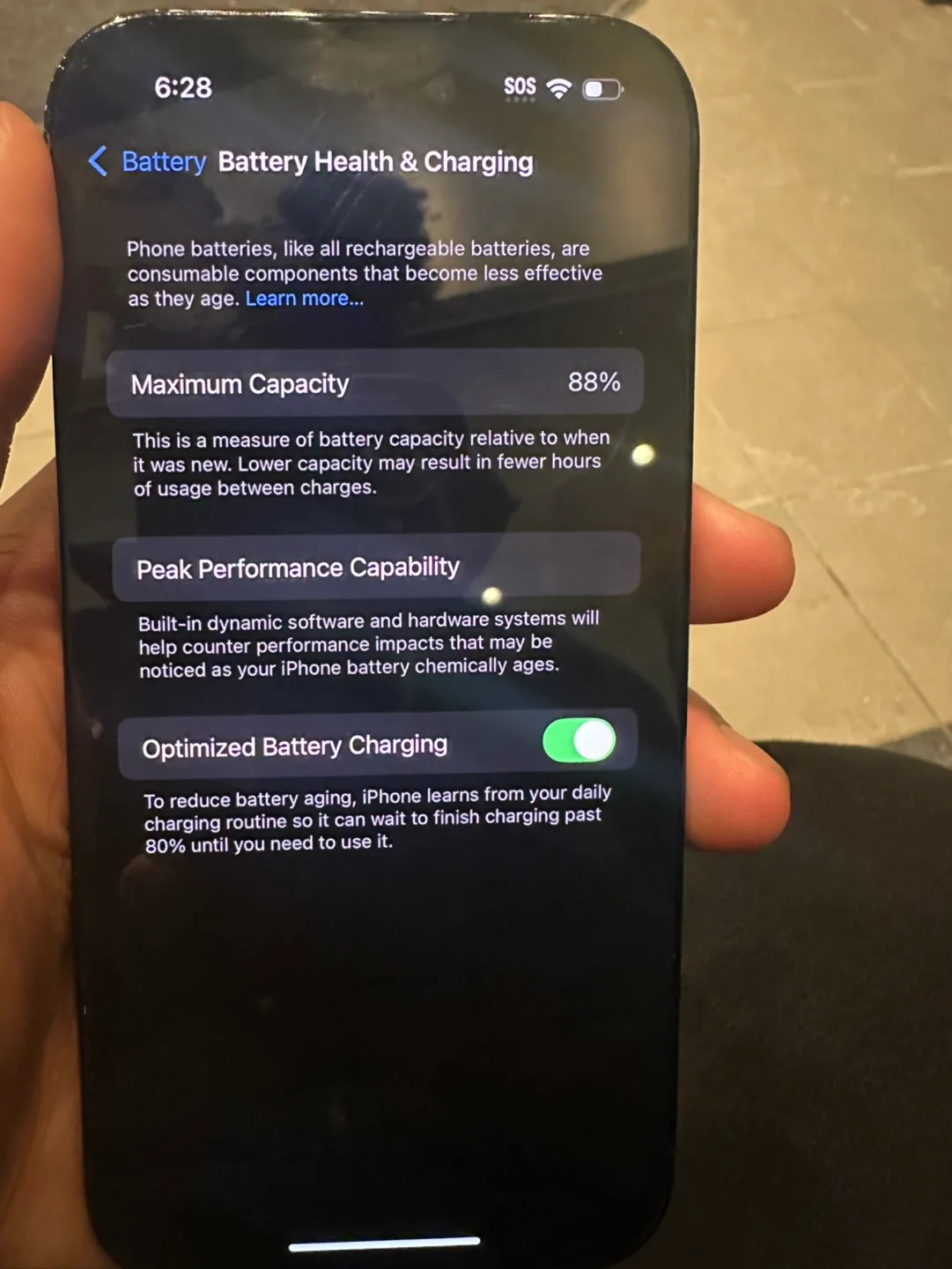 iPhone 14 pro- Graphite - 88% Battery Health image indicator(2)