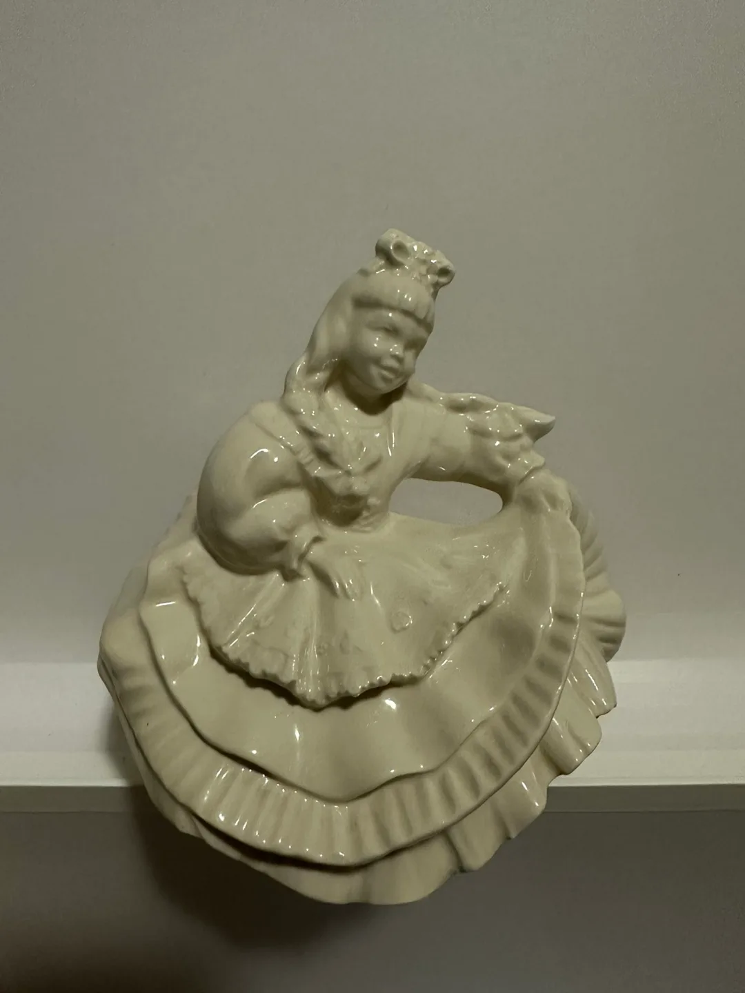 Vintage Ceramic Girl Figurine image indicator(2)