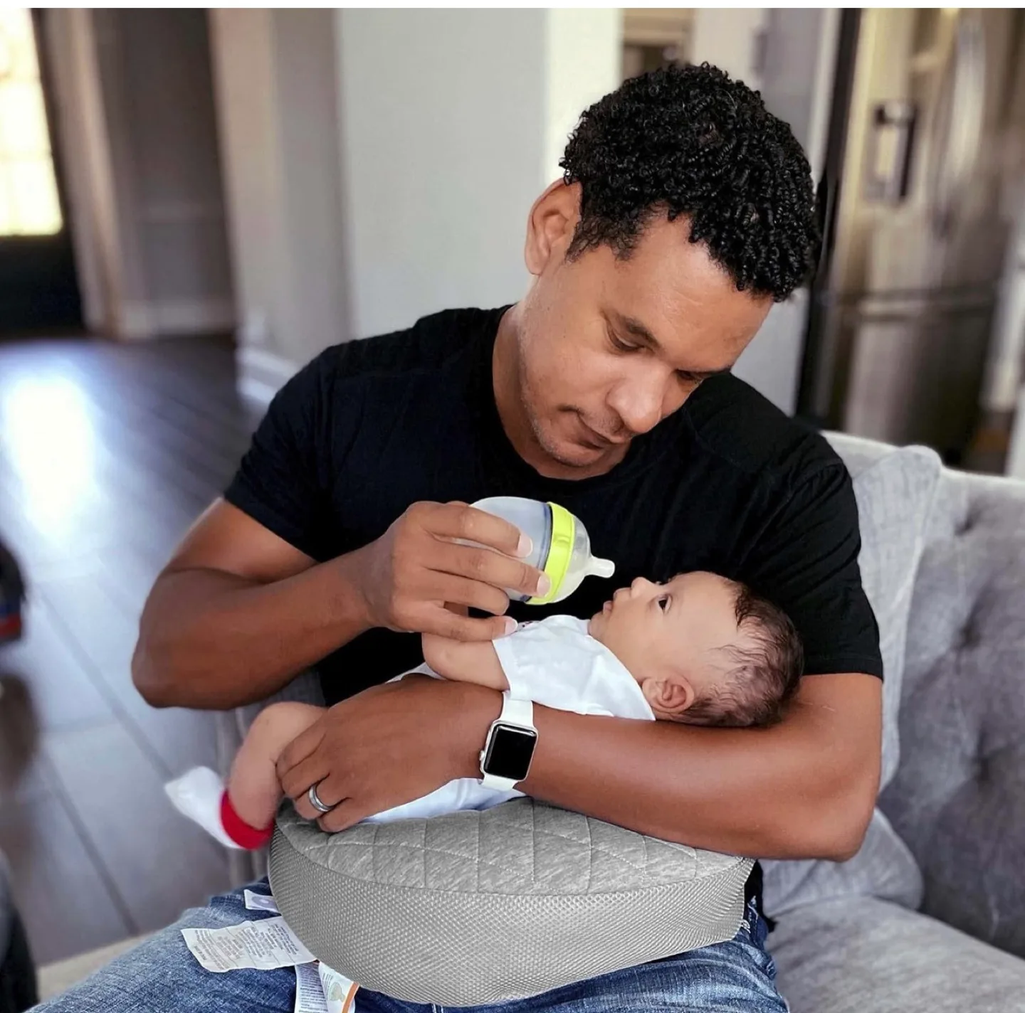 Pharmedoc My Little Bean Nursing Pillow - Dark Grey image indicator(4)