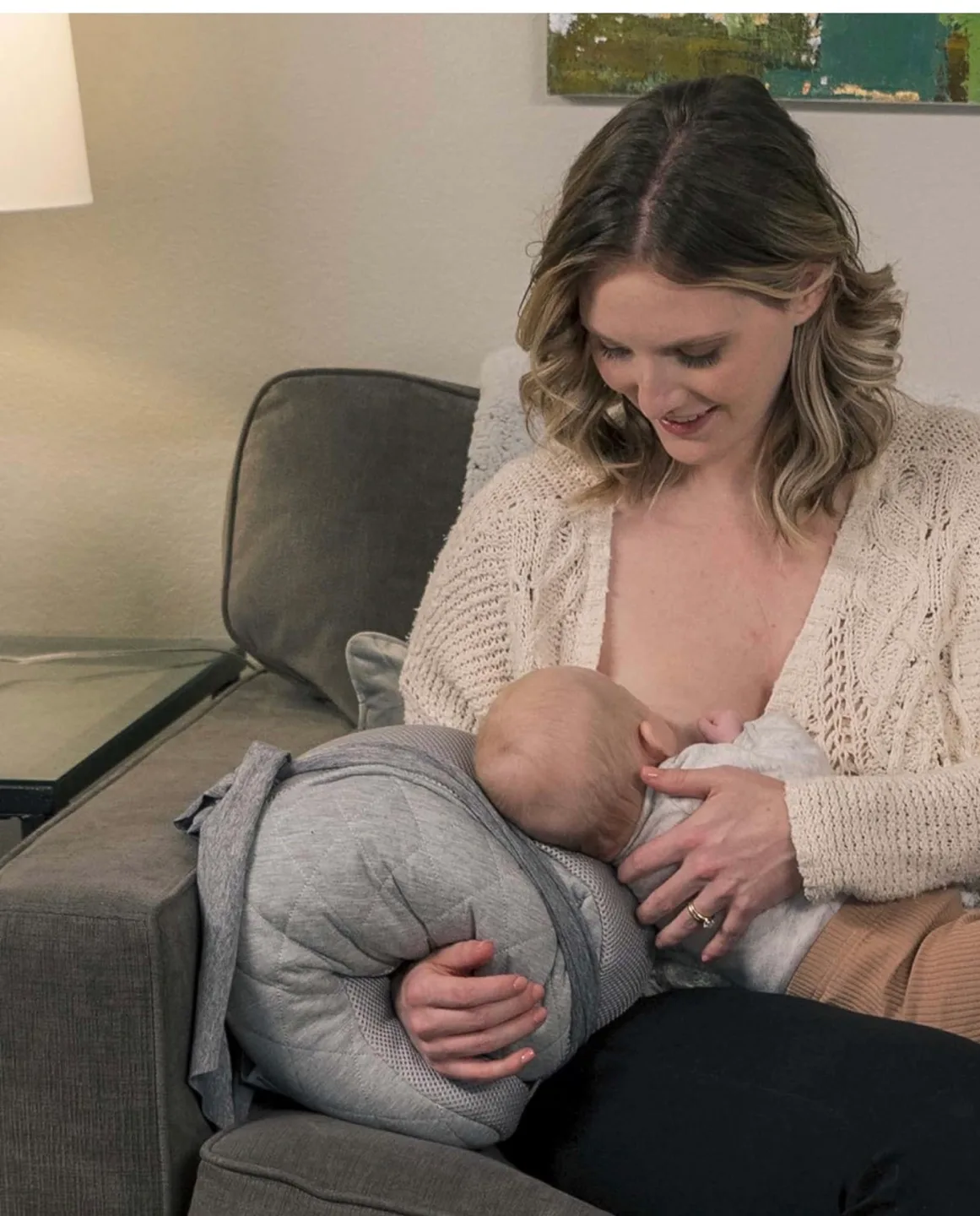 Pharmedoc My Little Bean Nursing Pillow - Dark Grey image indicator(5)