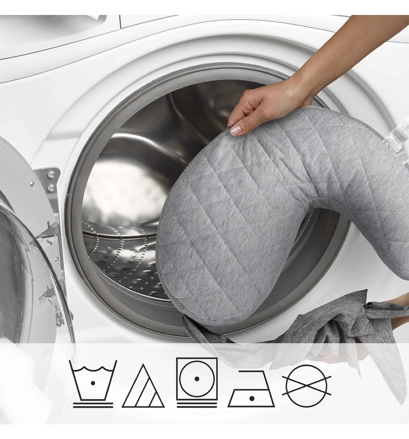 Pharmedoc My Little Bean Nursing Pillow - Dark Grey image indicator(7)