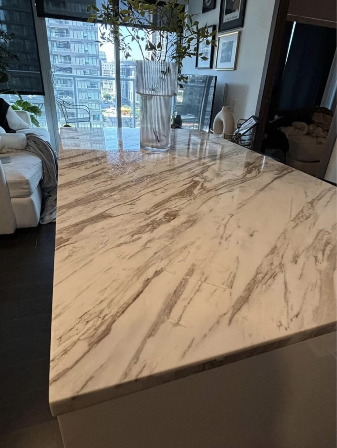 CB2 Marble Top Kitchen Island - photo 2