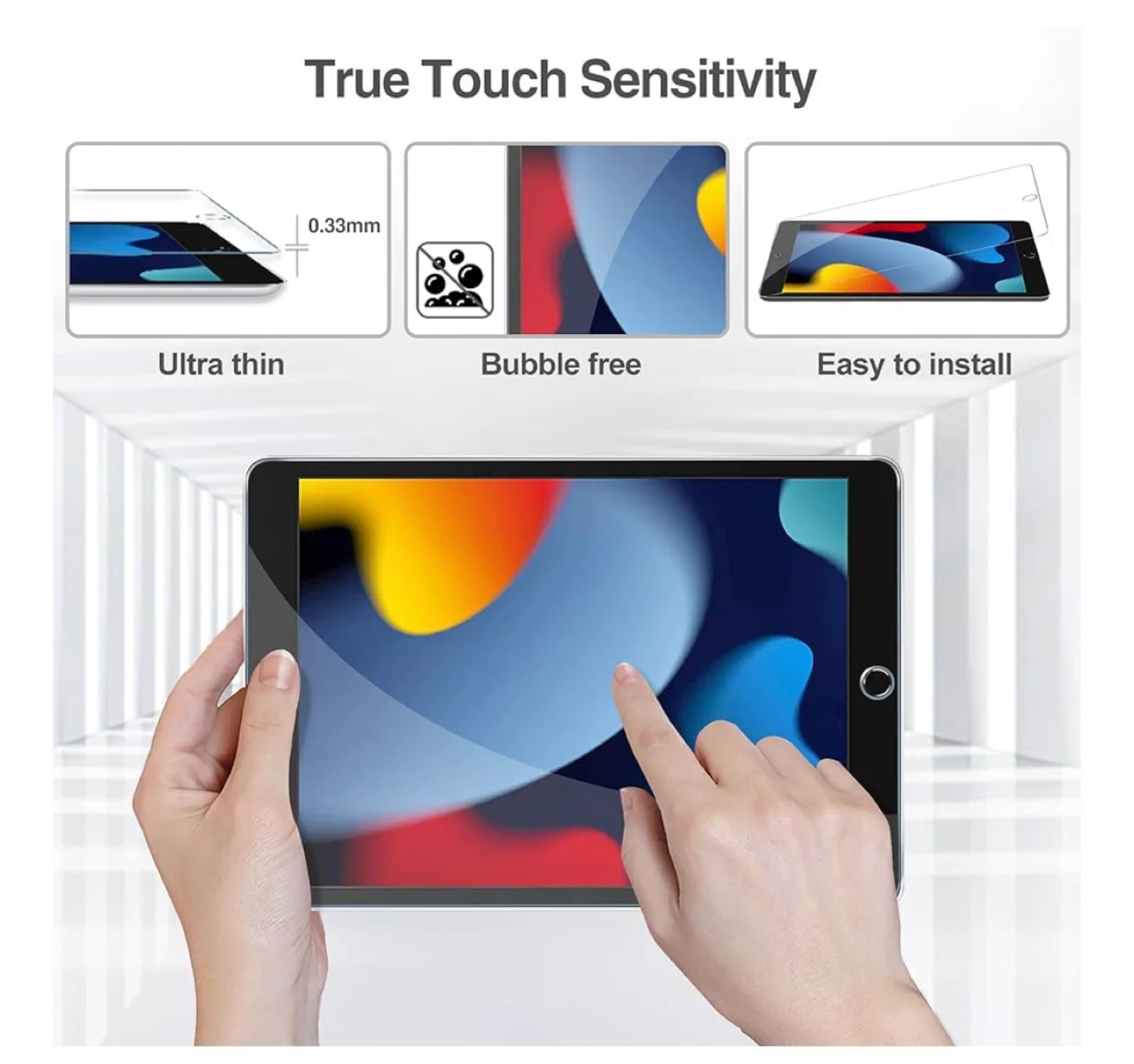 Tempered glass protectors for iPad 1 pack image indicator(7)