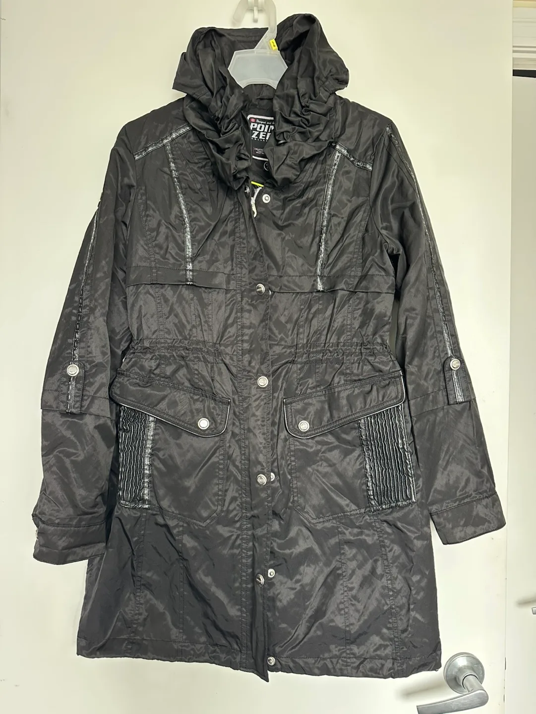 Black trench coat from Point Zero thumbnail