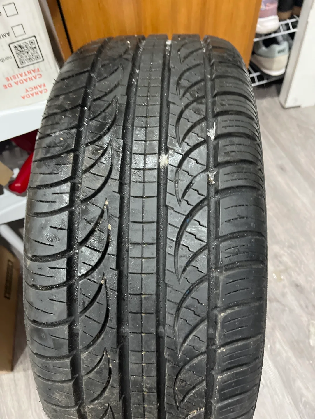 1 brand new Black Rim + free brand new tire image indicator(6)