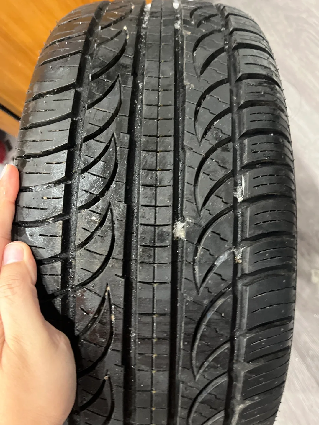 1 brand new Black Rim + free brand new tire image indicator(7)