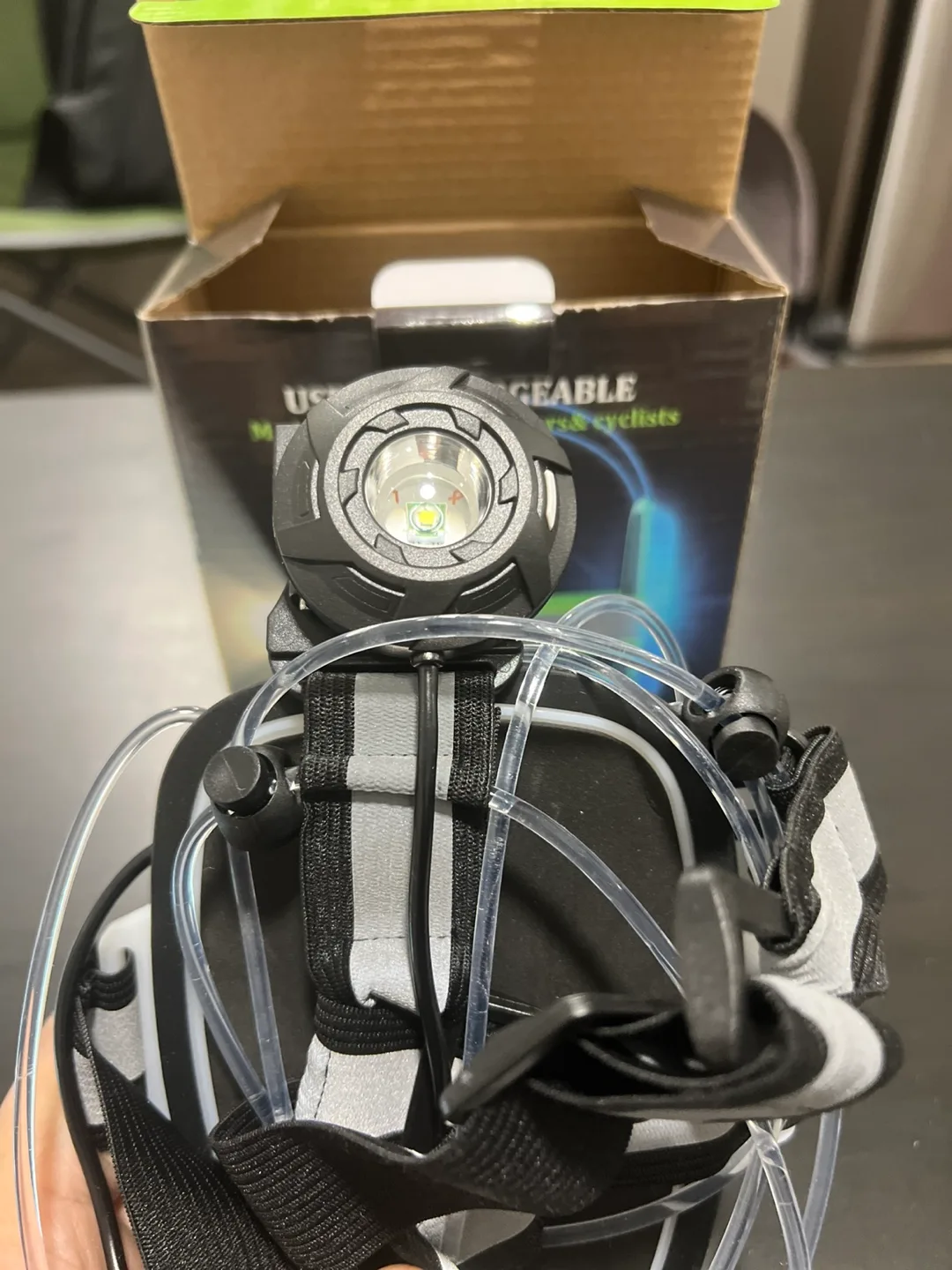 LED Running Light Vest Rechargeable USB Reflective Vest image indicator(7)