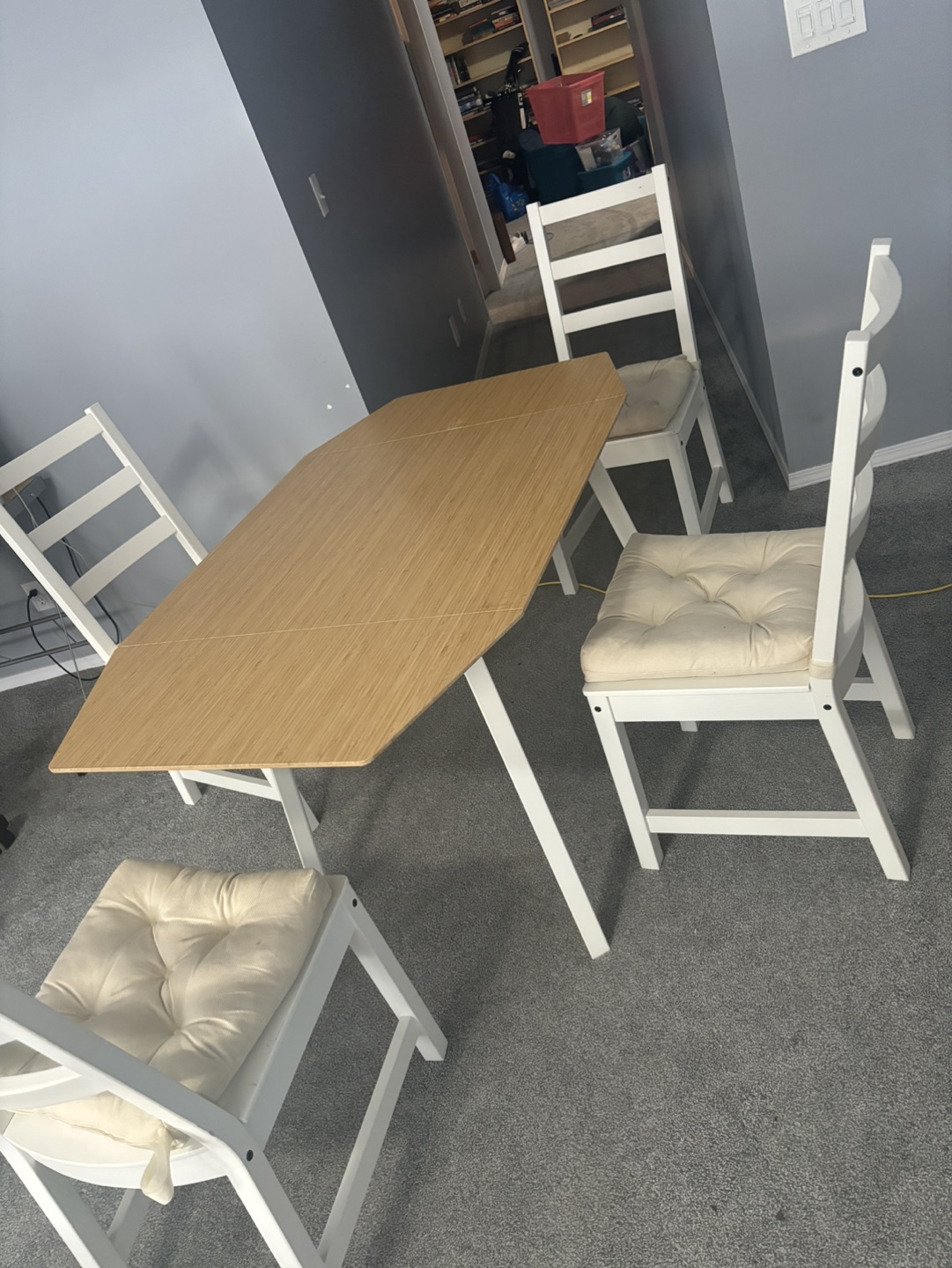 IKEA PS 2012 Drop-Leaf Table and Four Chairs - photo 2