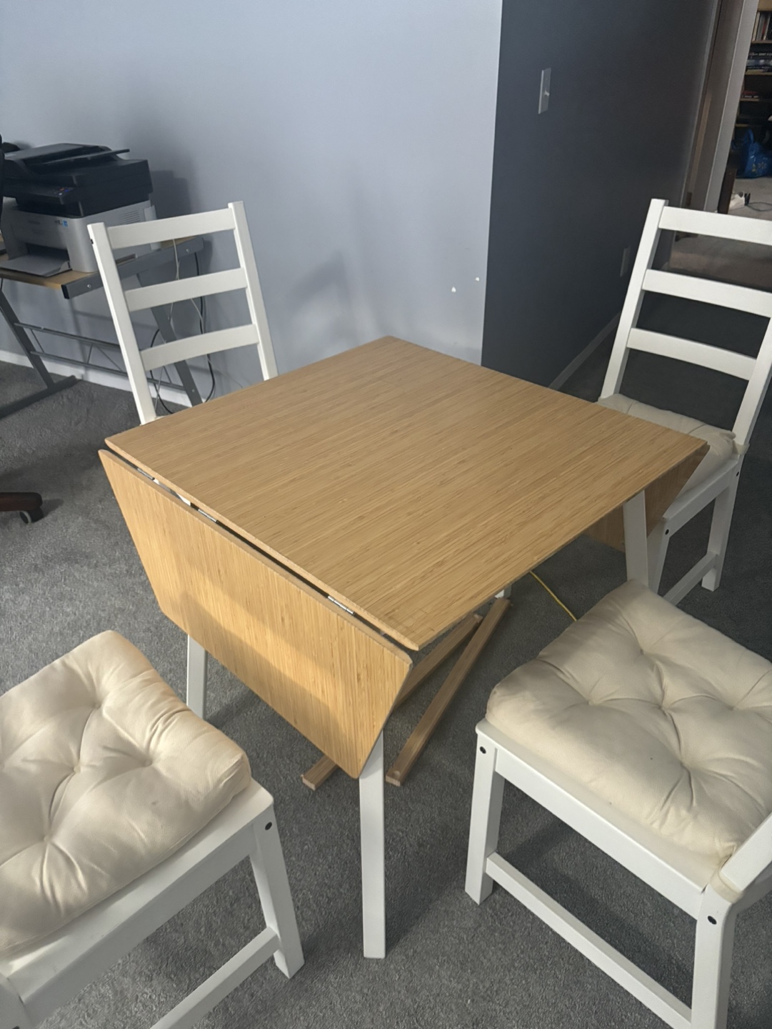 IKEA PS 2012 Drop-Leaf Table and Four Chairs - photo 4