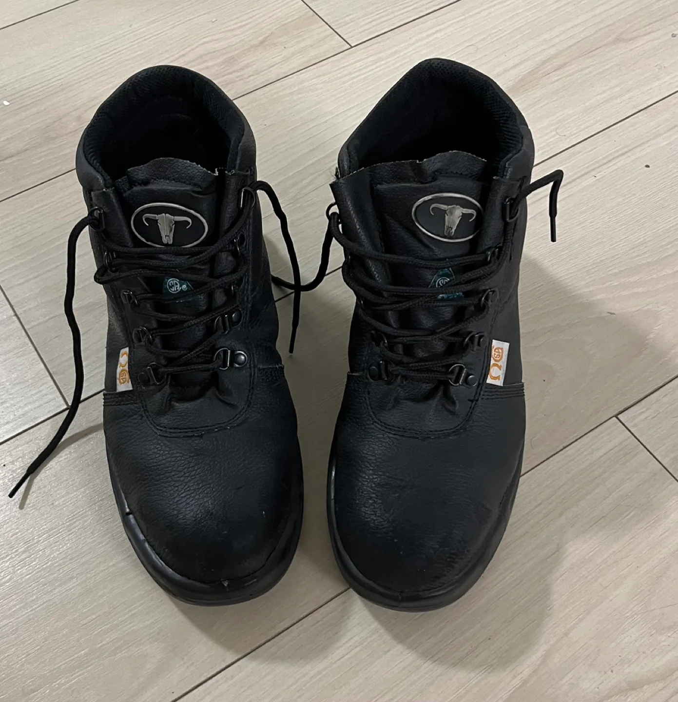 Taurus Men's Black Size 11 Anti-Slip Work Boots image indicator(4)