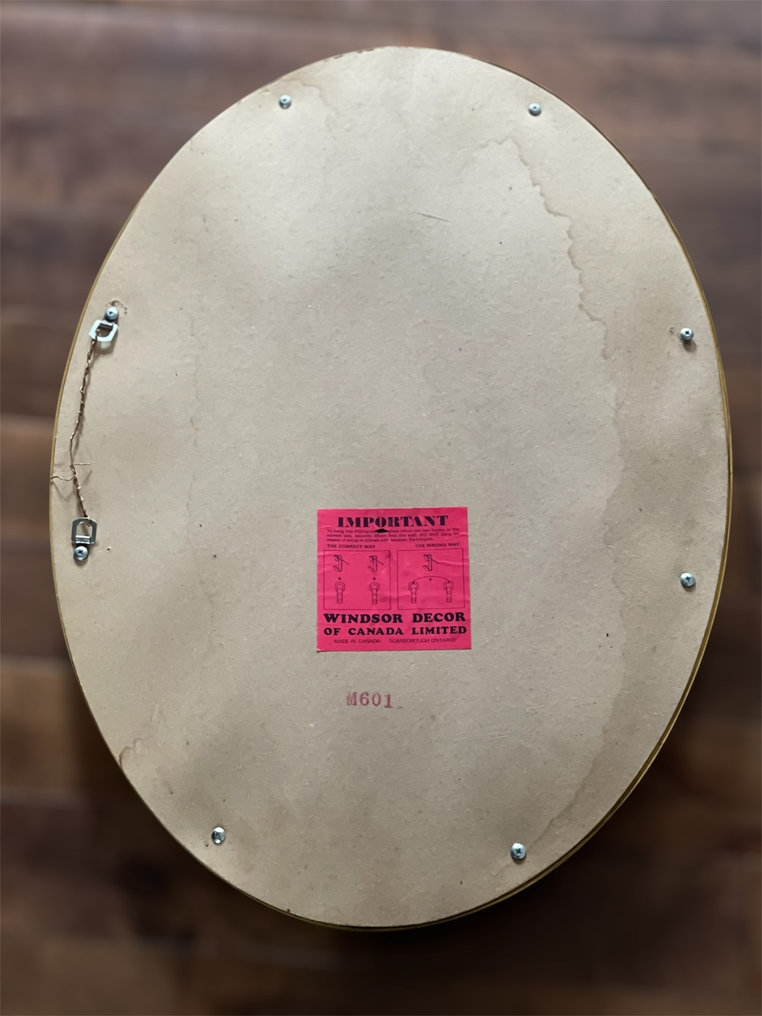 Vintage Oval Gold Mirror - photo 3