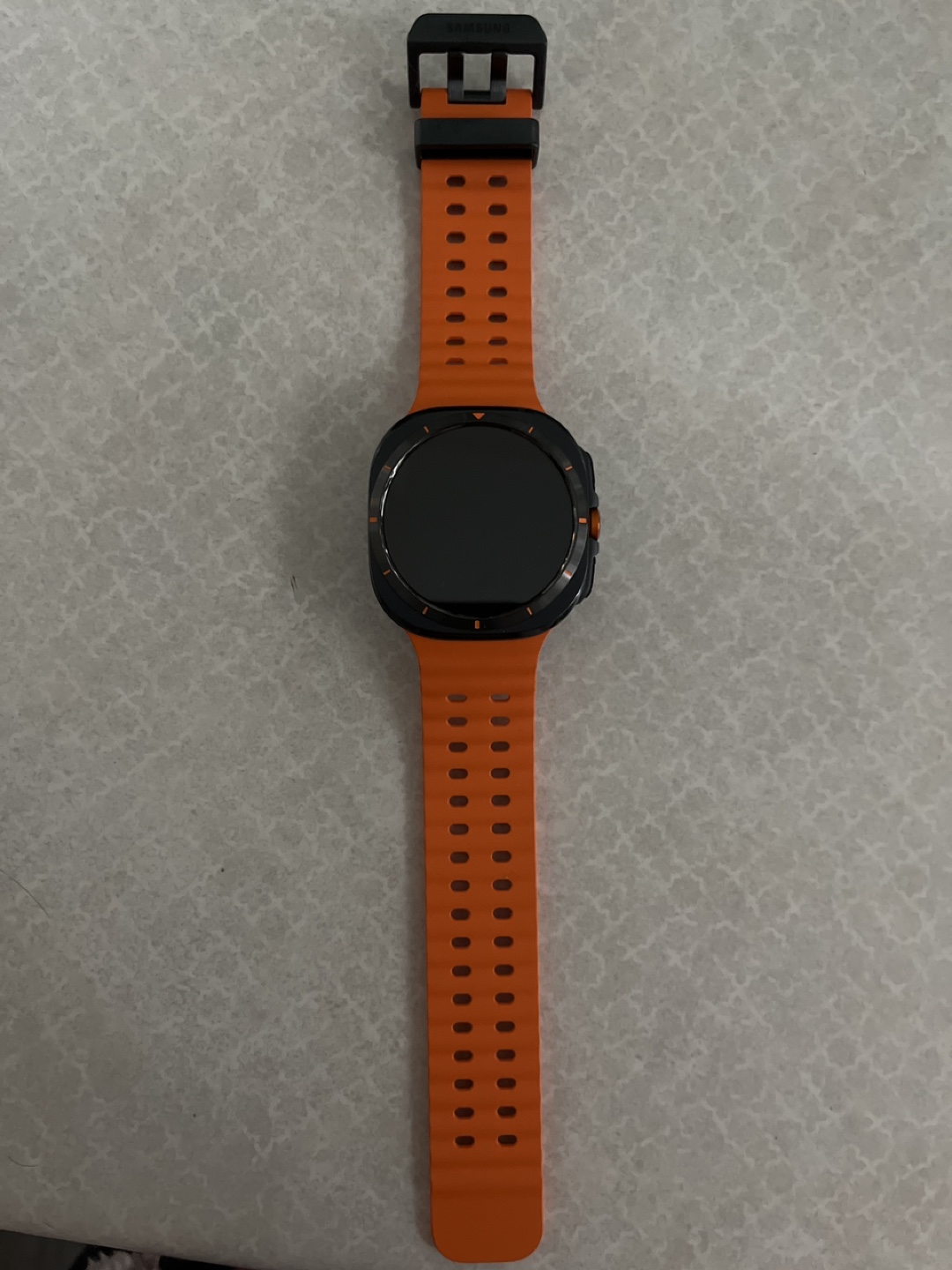 Smartwatch with Orange Band