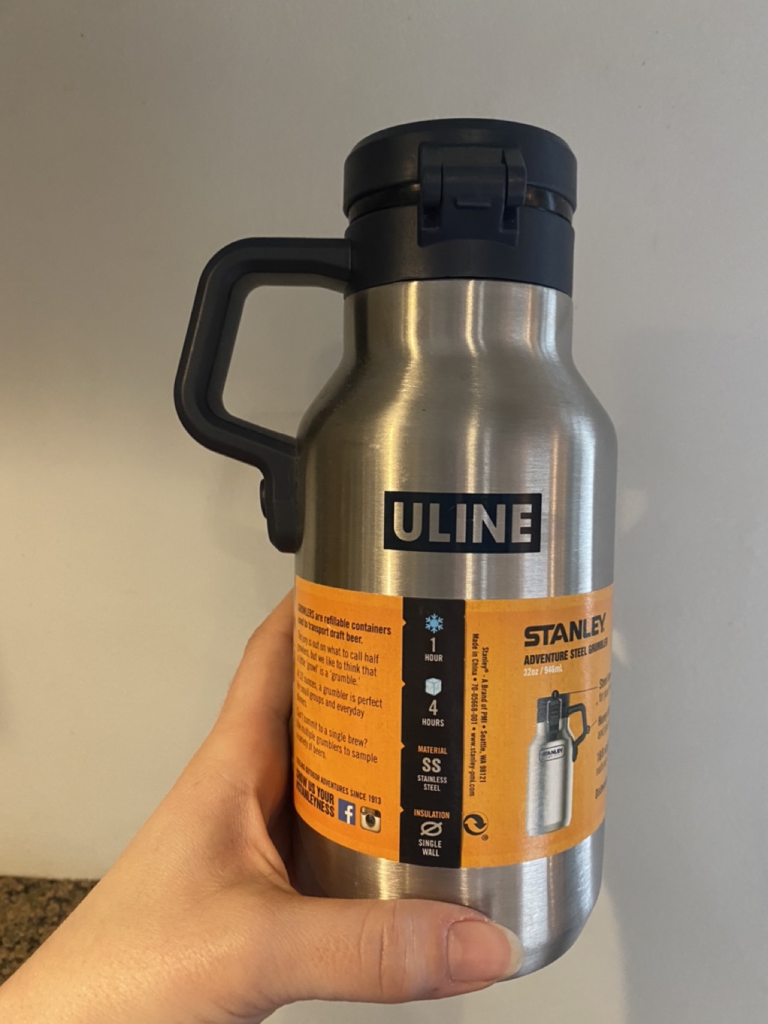 Stanley Adventure Steel Half Growler, 32oz - photo 2