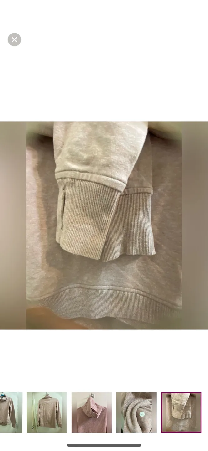 VGUC Lululemon sweater size 4 with side pockets image indicator(3)