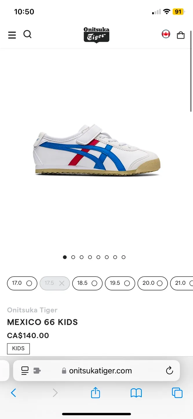 Onitsuka Tiger Kids' Mexico 66 Sneaker women’s size 5 image indicator(8)