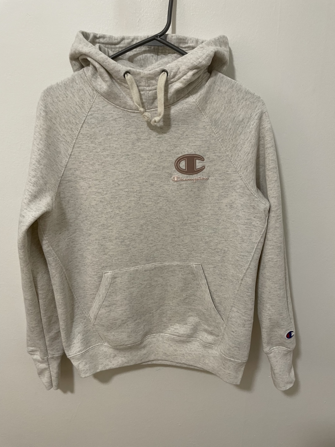 Champion Women's Hoodie, Size XS, Light Grey