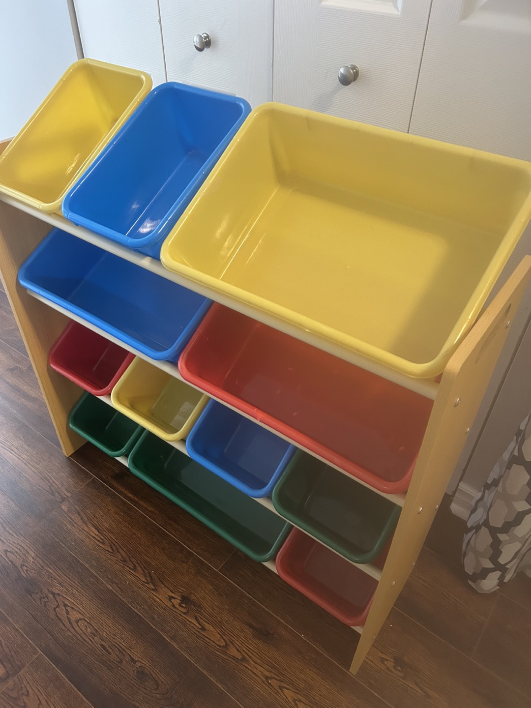 Kids Toy Organizer with Colorful Bins
