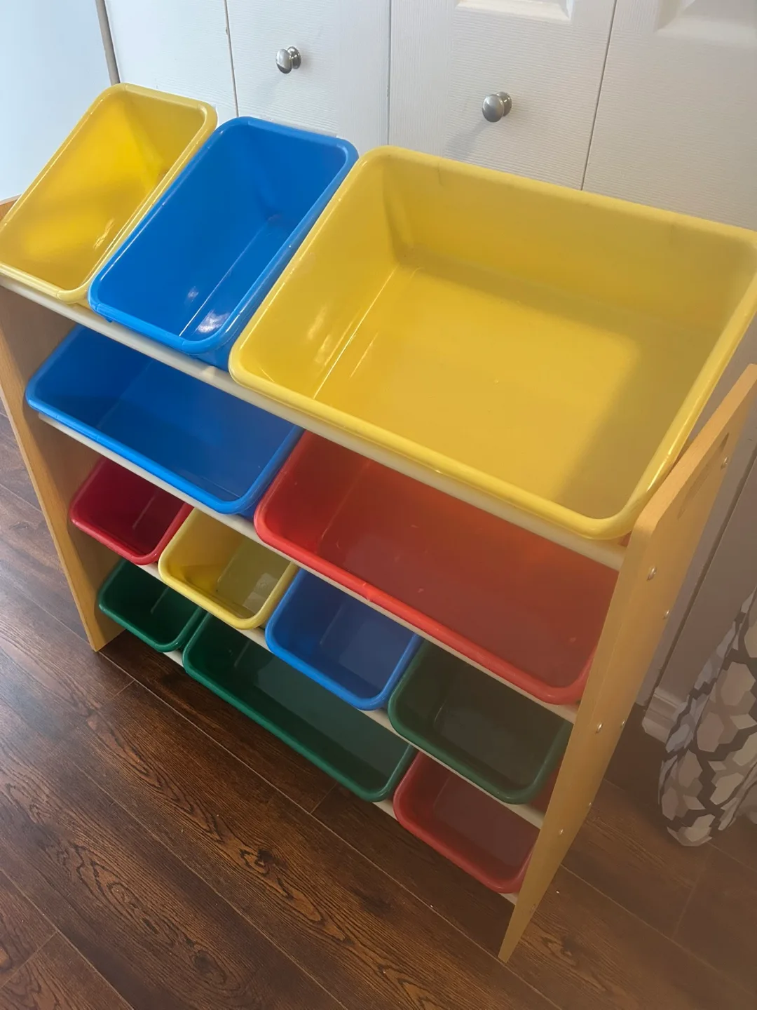 Kids Toy Organizer with Colorful Bins