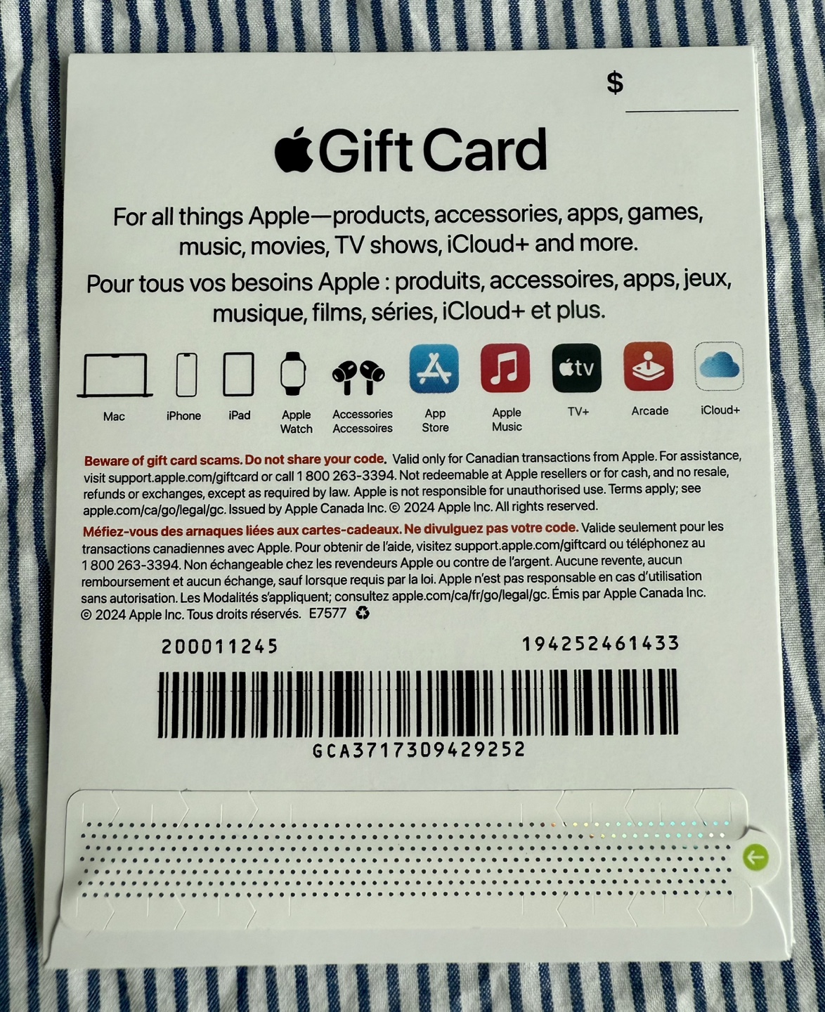 NEW Apple Gift card, $50 - photo 2