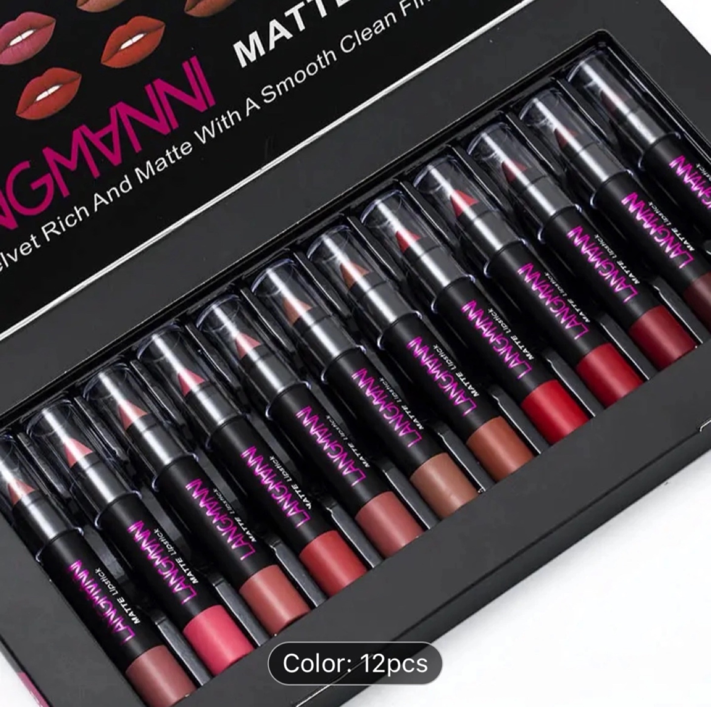 LANGMANNI Matte Lipstick Set - 12 Colors - photo 2