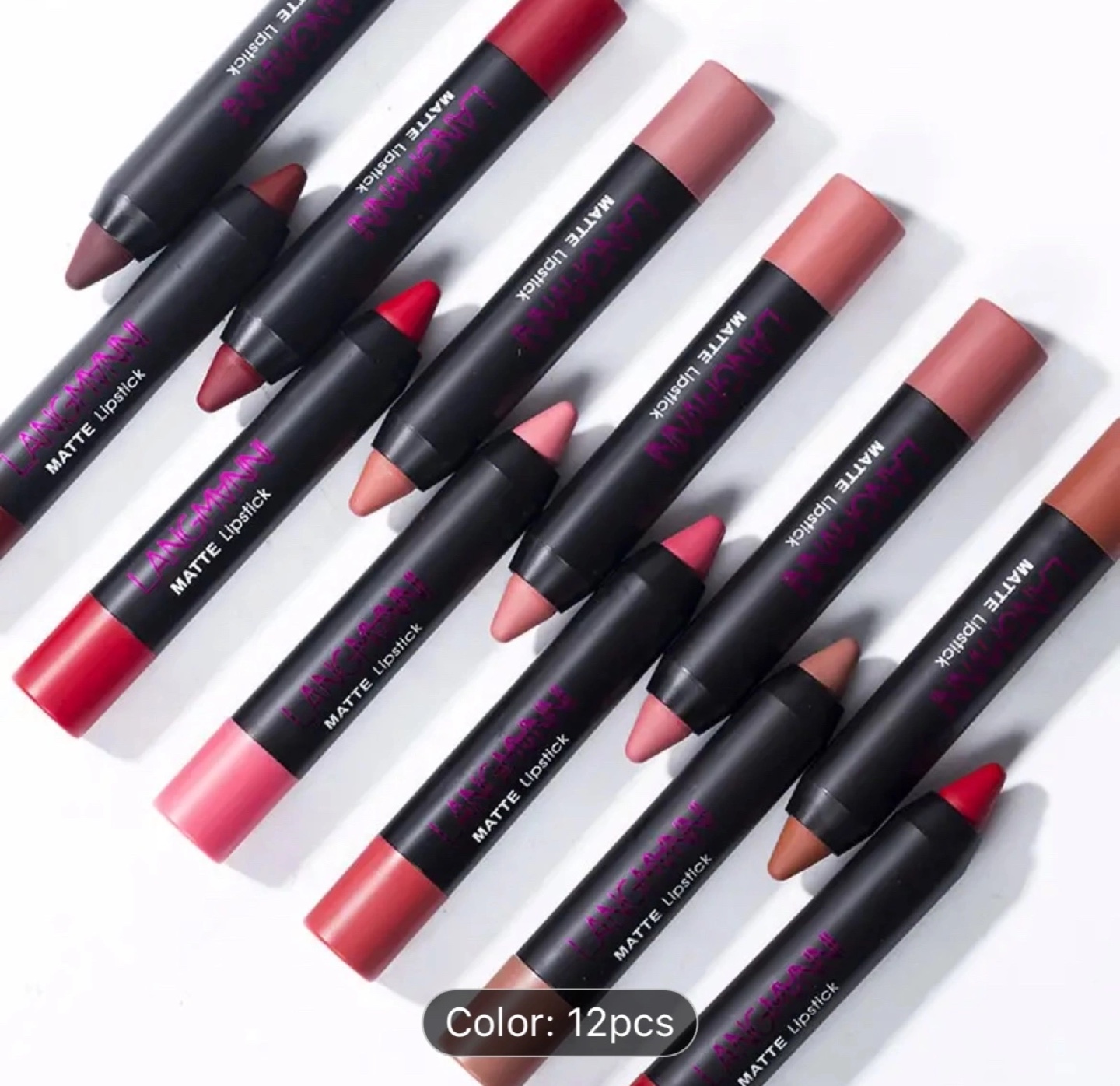 LANGMANNI Matte Lipstick Set - 12 Colors - photo 5