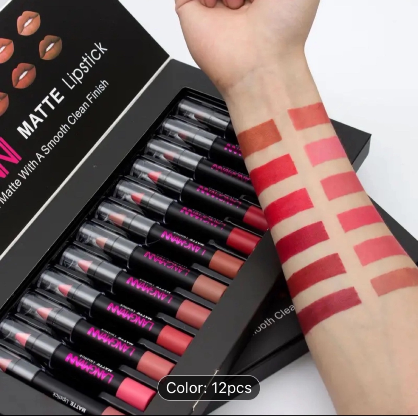 LANGMANNI Matte Lipstick Set - 12 Colors - photo 3