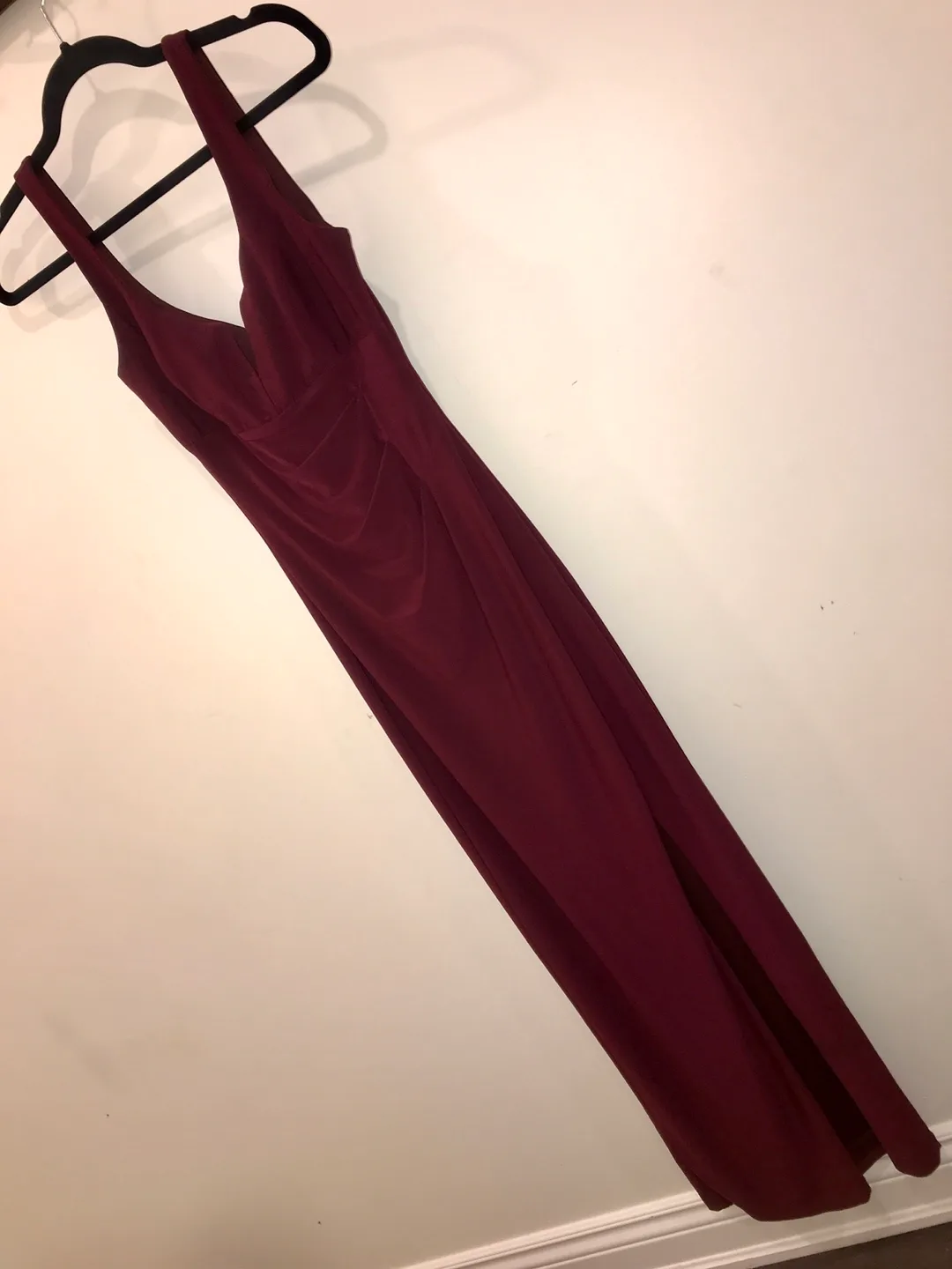 Le Château Burgundy Formal Dress, Size P/S thumbnail