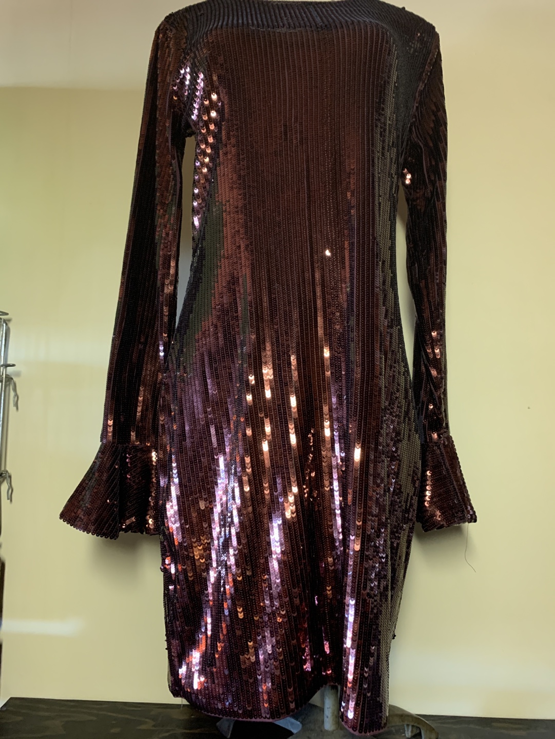 Michael Kors Sequin Mini Dress with Bell Sleeves - photo 4
