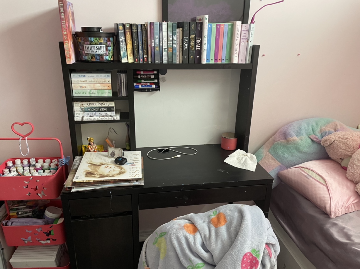 IKEA MICKE Desk - Black-Brown