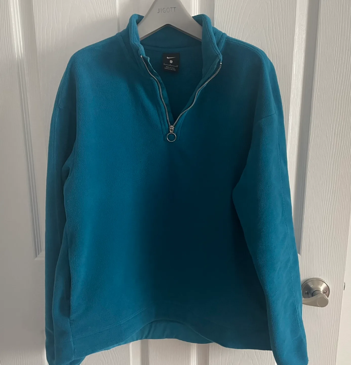 Nike teal fleece pullover image indicator(3)