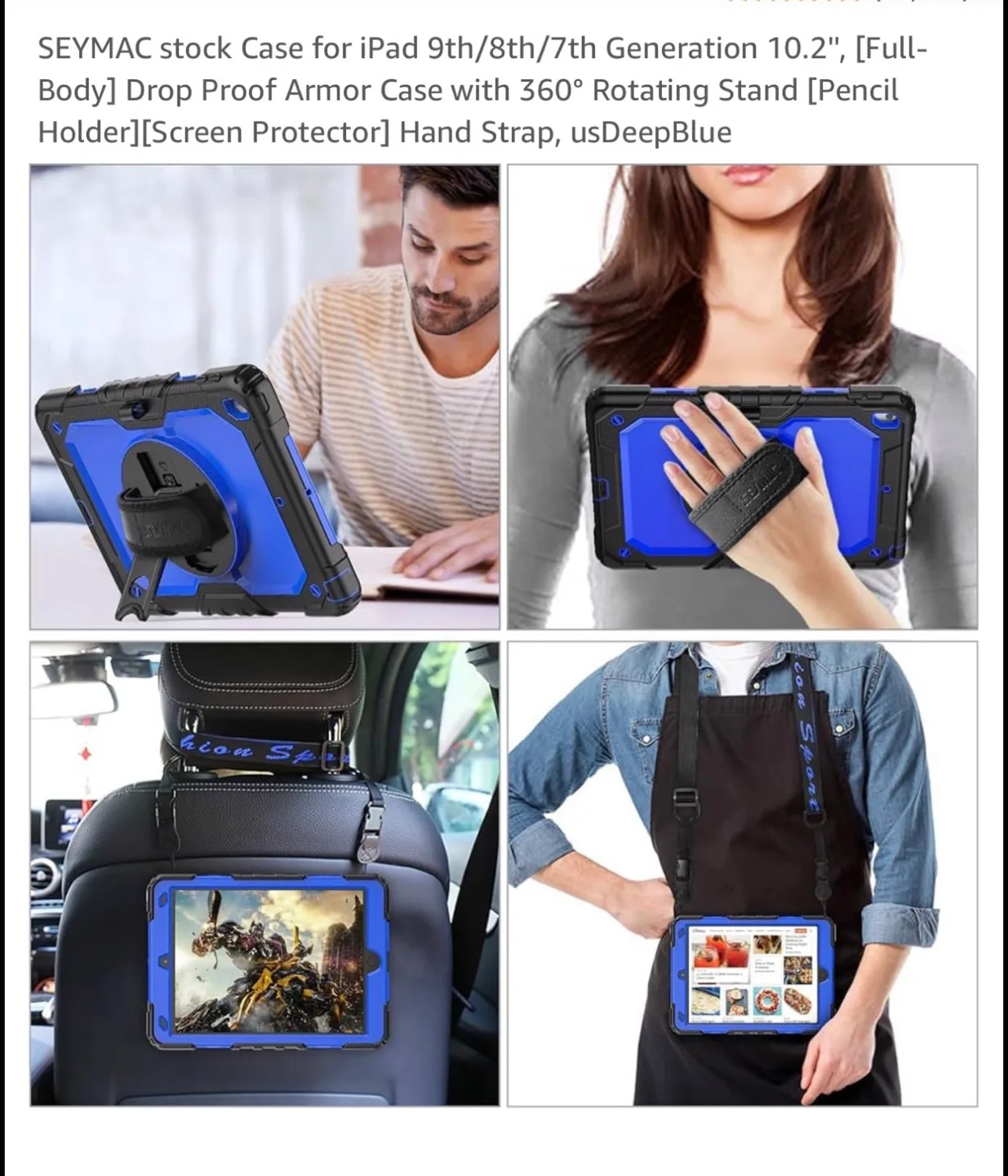 iPad 9th/8th/7th Gen 10.2" Protective Case - Black image indicator(2)