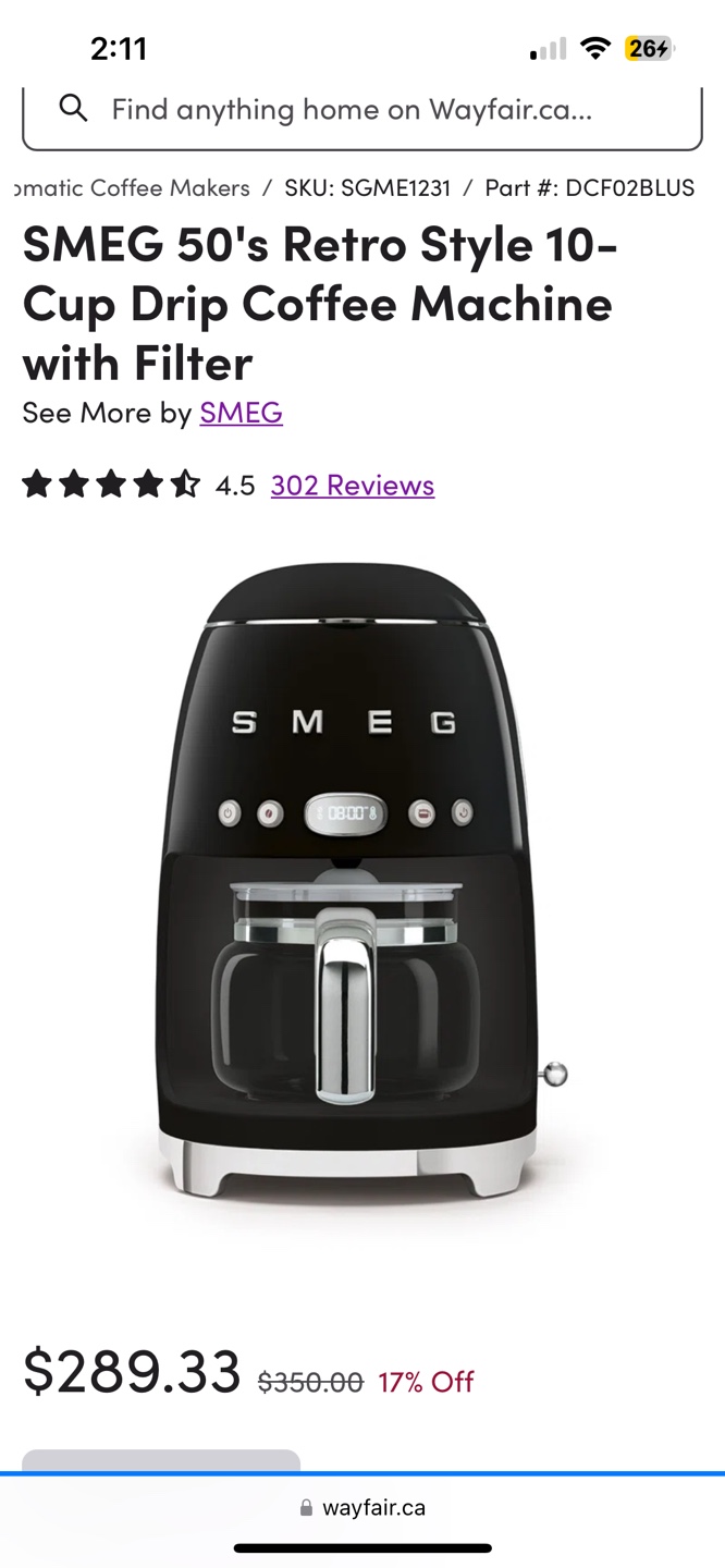SMEG 50's Retro Style 10-Cup Drip Coffee Machine - photo 3