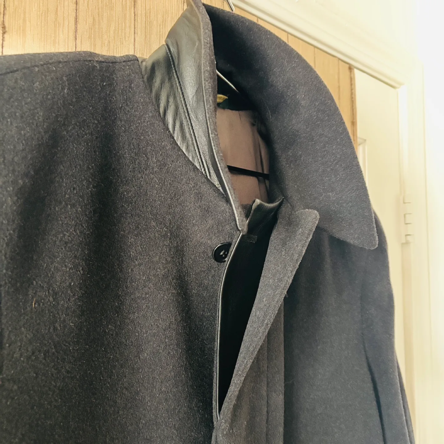 $3,000+ Fine Cashmere and Leather Overcoat image indicator(2)