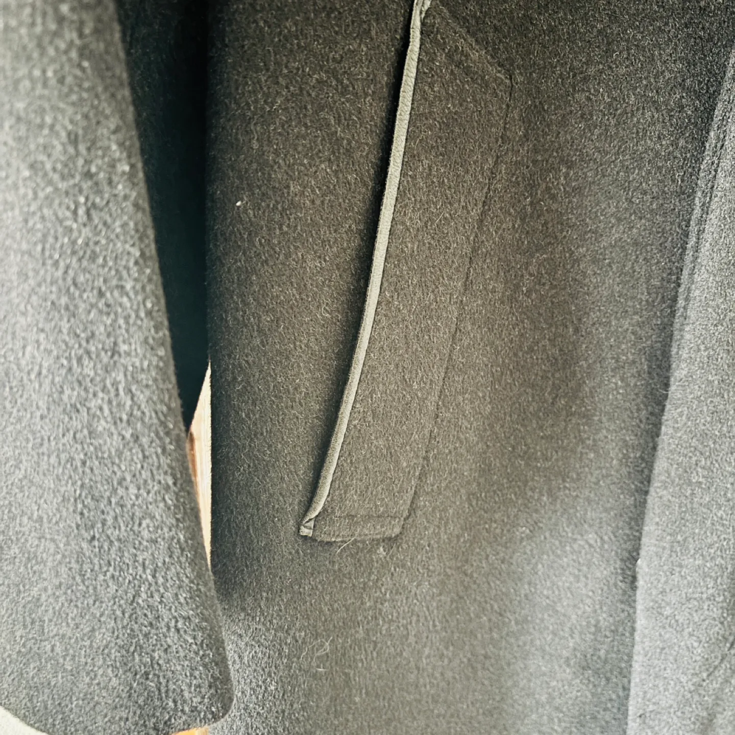 $3,000+ Fine Cashmere and Leather Overcoat image indicator(4)