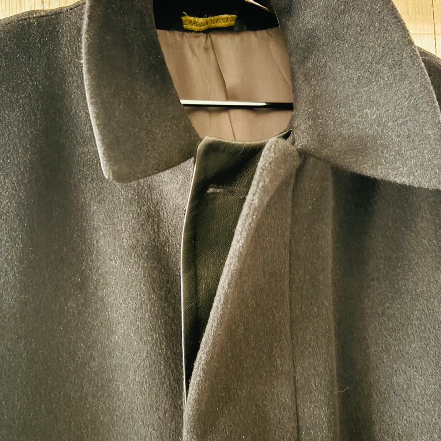 $3,000+ Fine Cashmere and Leather Overcoat image indicator(3)