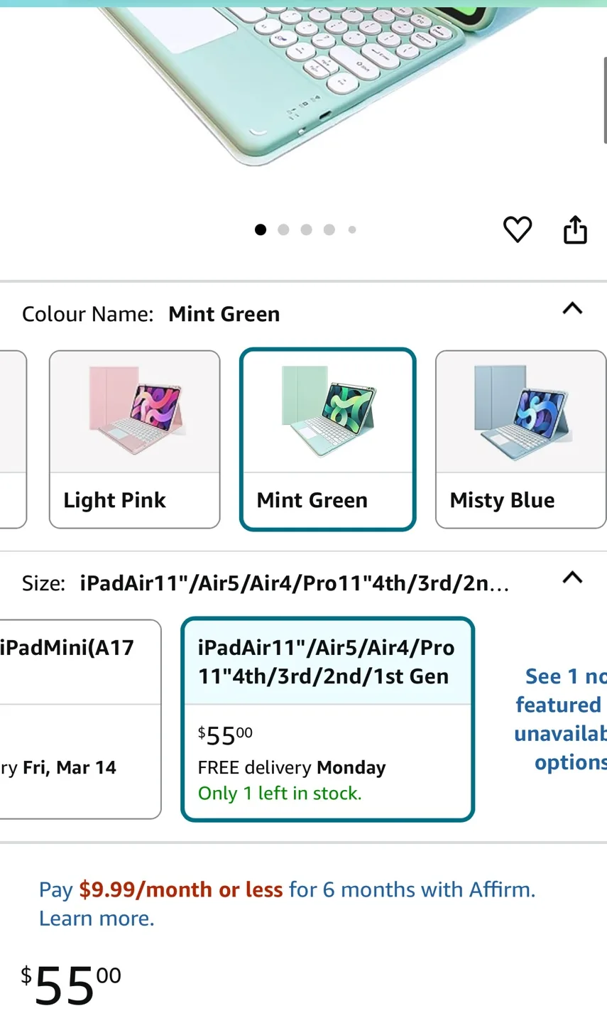 Keyboard Case iPad Air 11 inch M2 iPad Air 5th 4th image indicator(2)