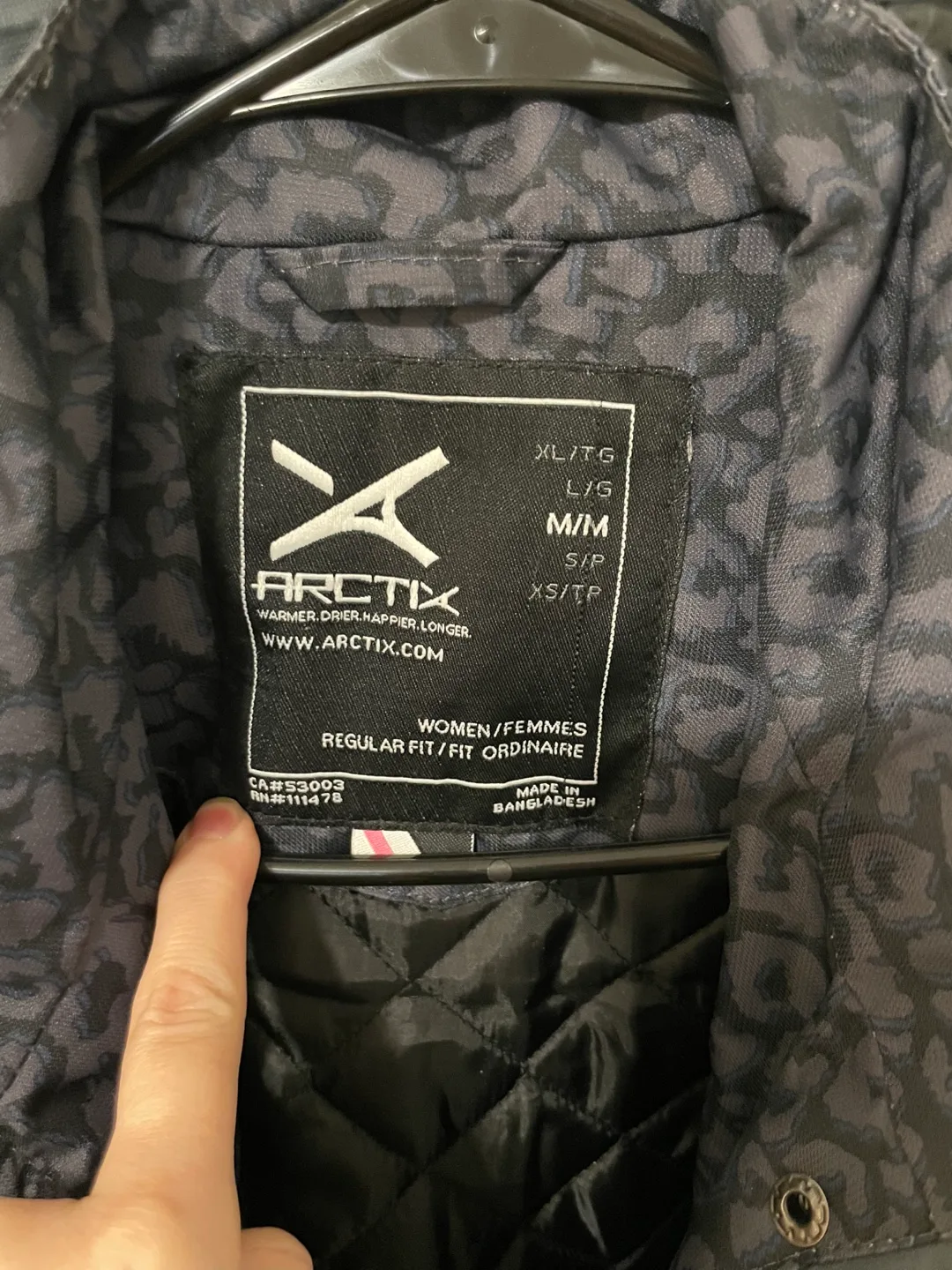 Women's Leopard Print Snow Jacket - Size Medium image indicator(2)