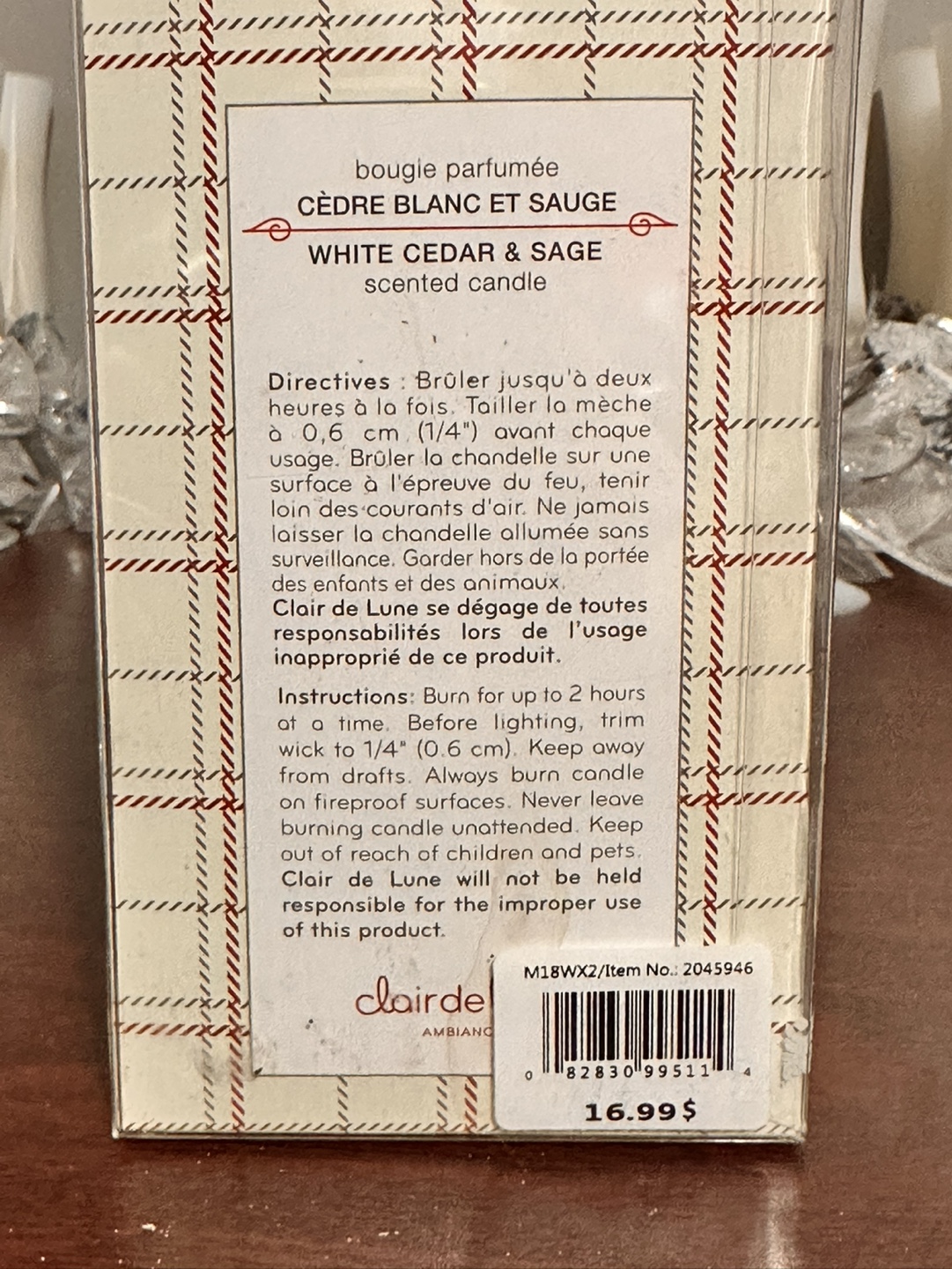 White Cedar & Sage Scented Candles - photo 5