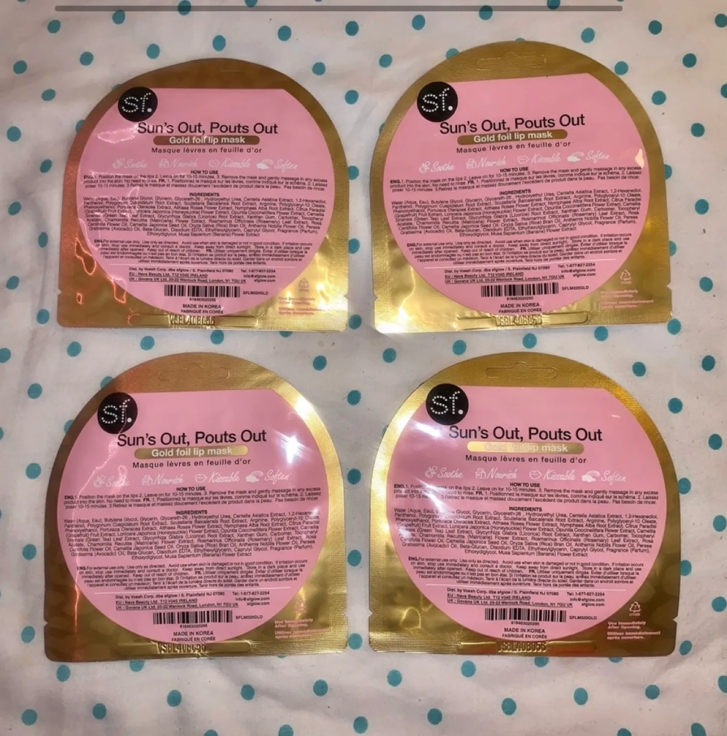 4 Gold Foil Lip Masks image indicator(2)