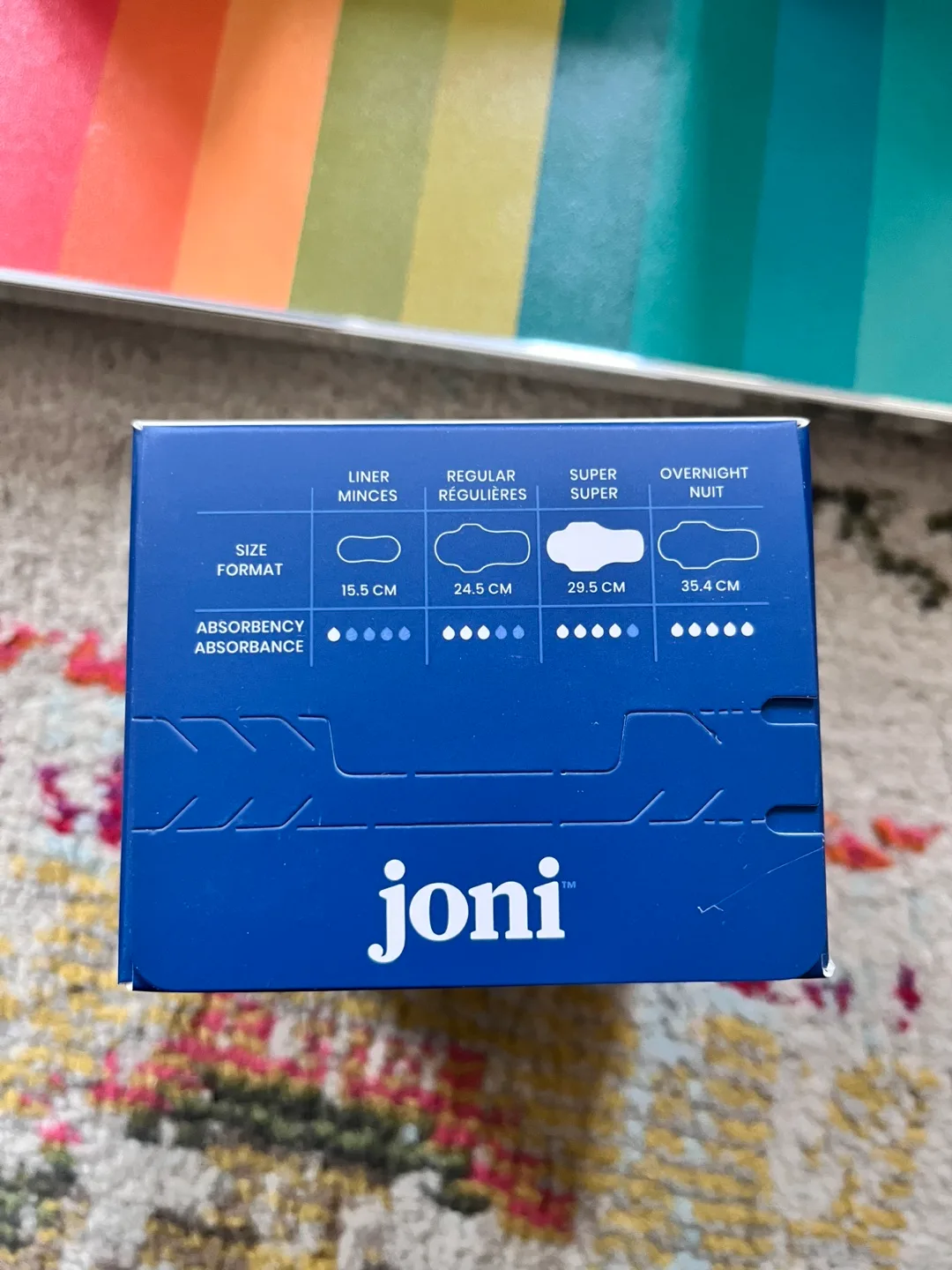 6 boxes Joni organic menstrual pads 10-pack image indicator(2)