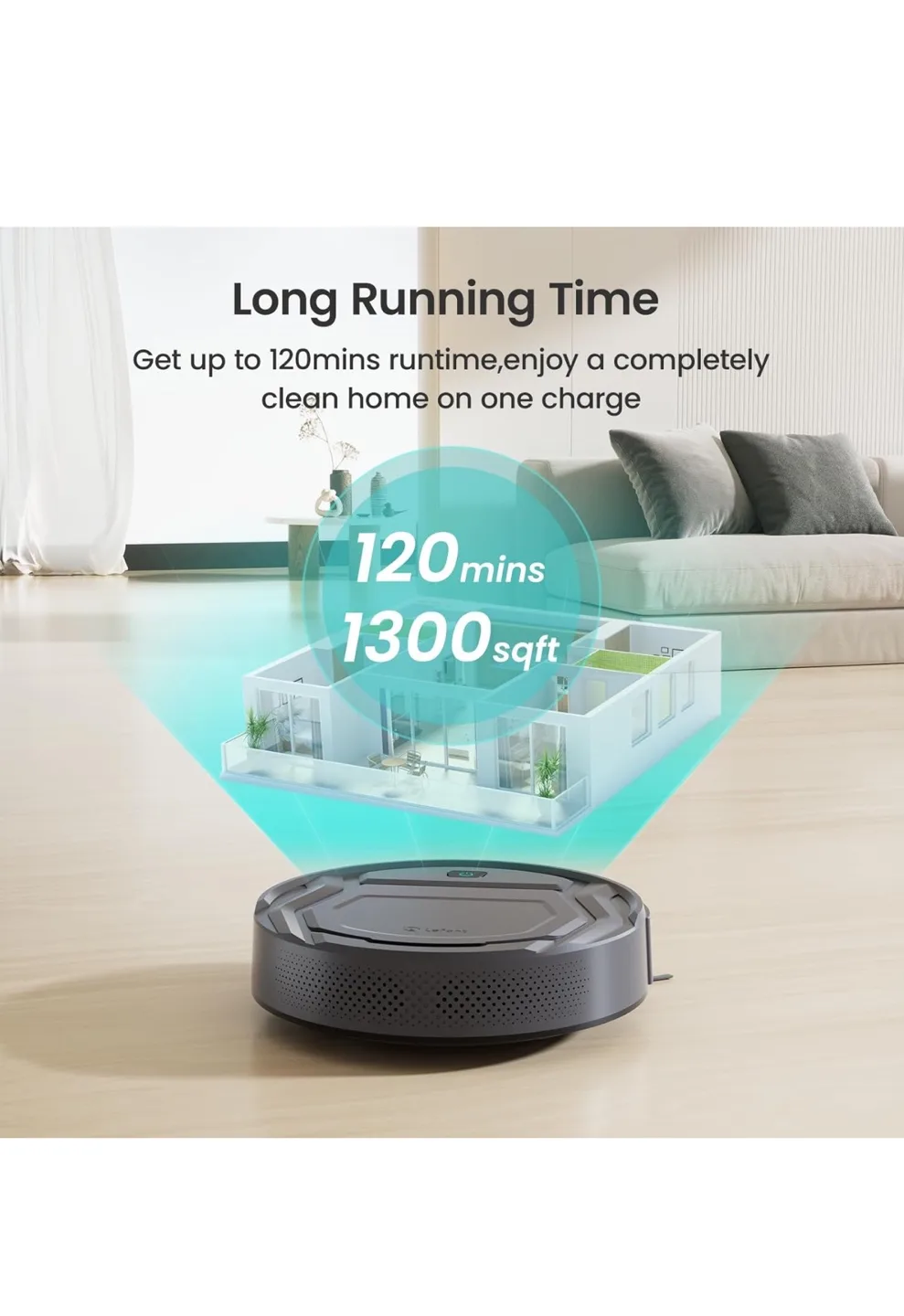 Lefant M210P Smart Robot Vacuum Cleaner image indicator(5)