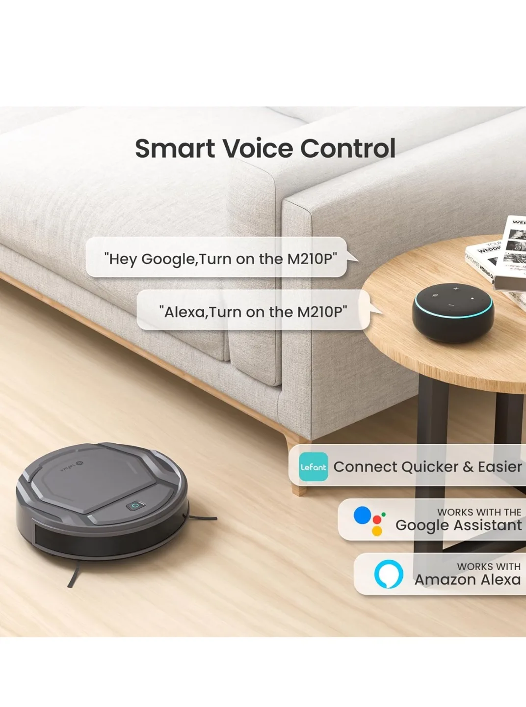 Lefant M210P Smart Robot Vacuum Cleaner image indicator(4)