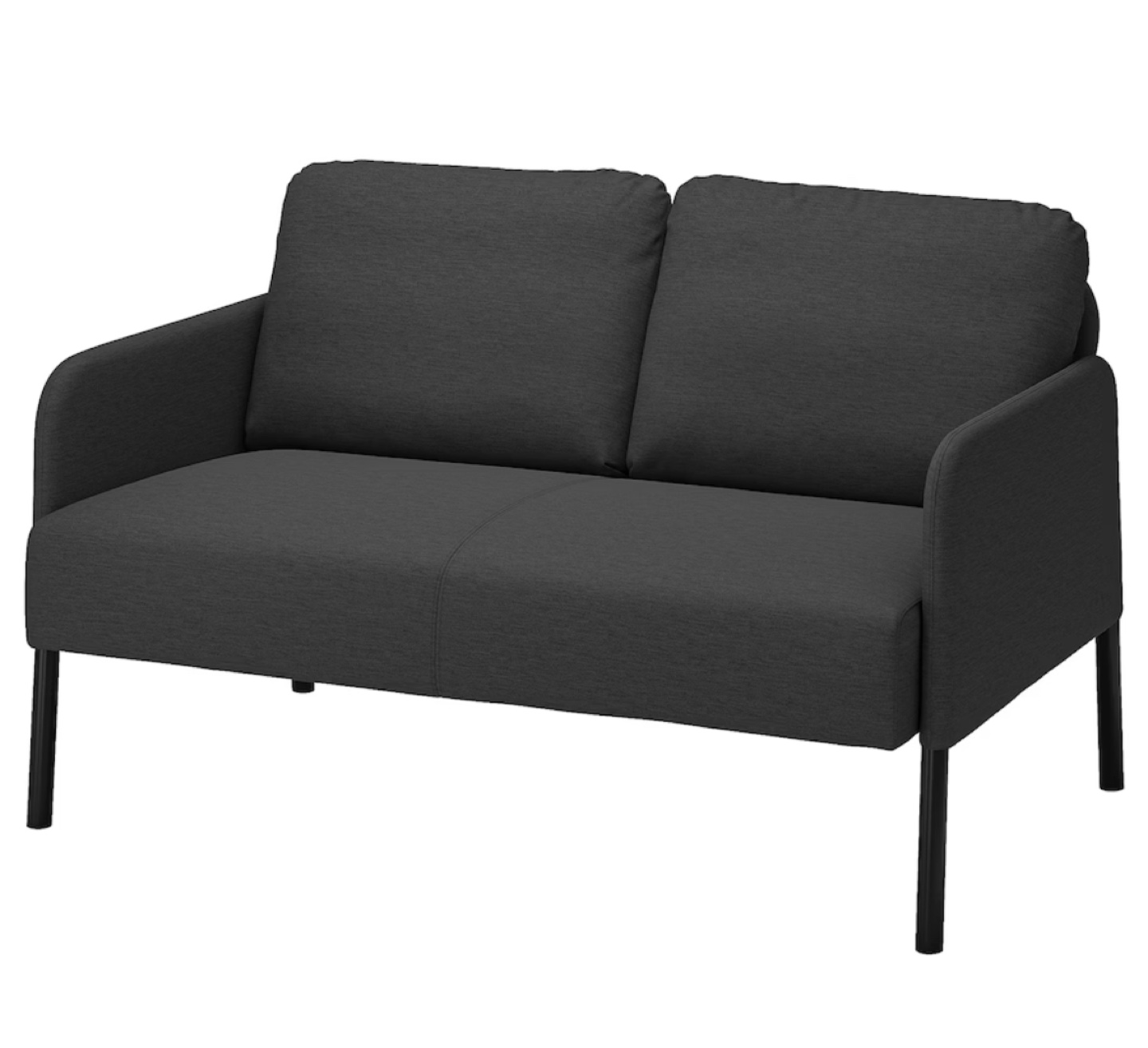 IKEA Dark Grey Two-Seater Sofa