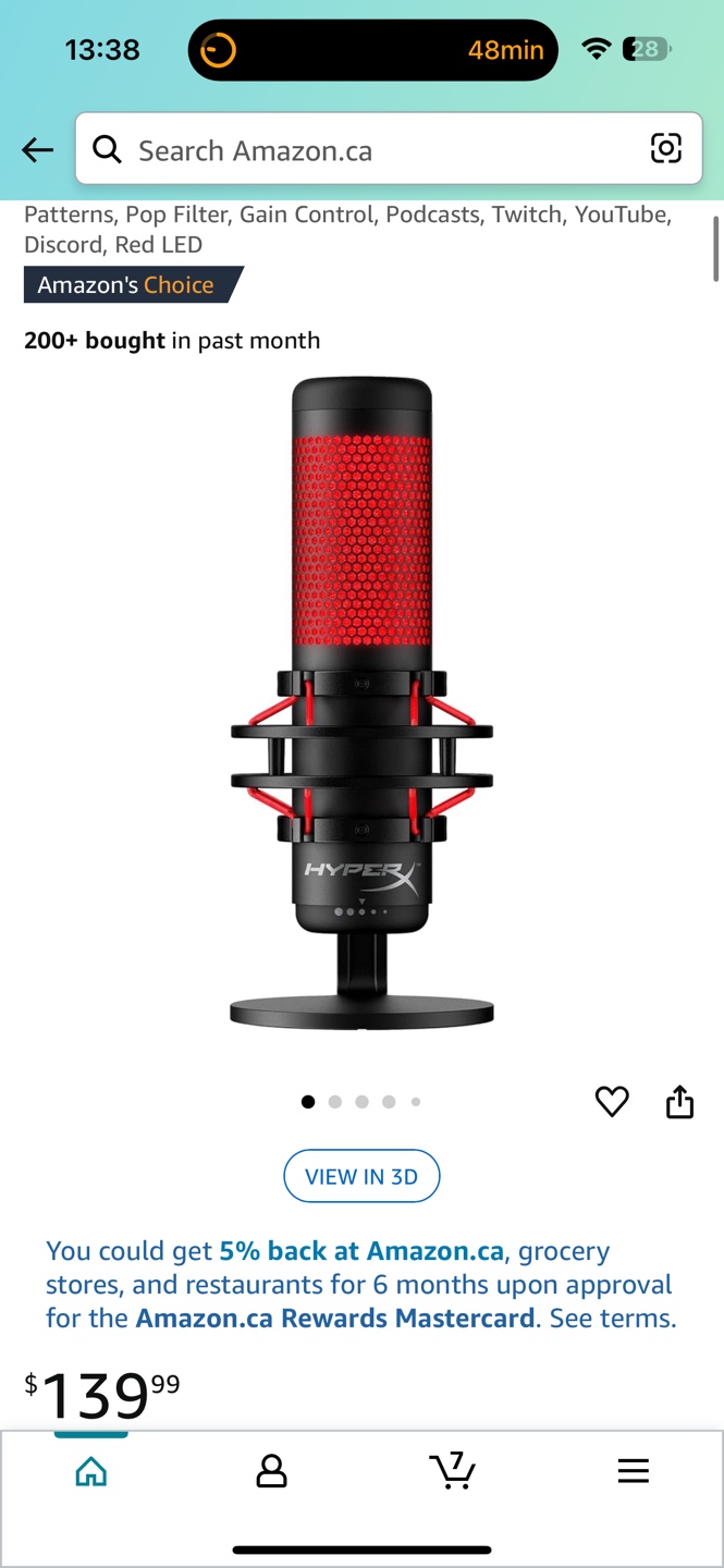 HyperX QuadCast S USB Microphone - Red - photo 3