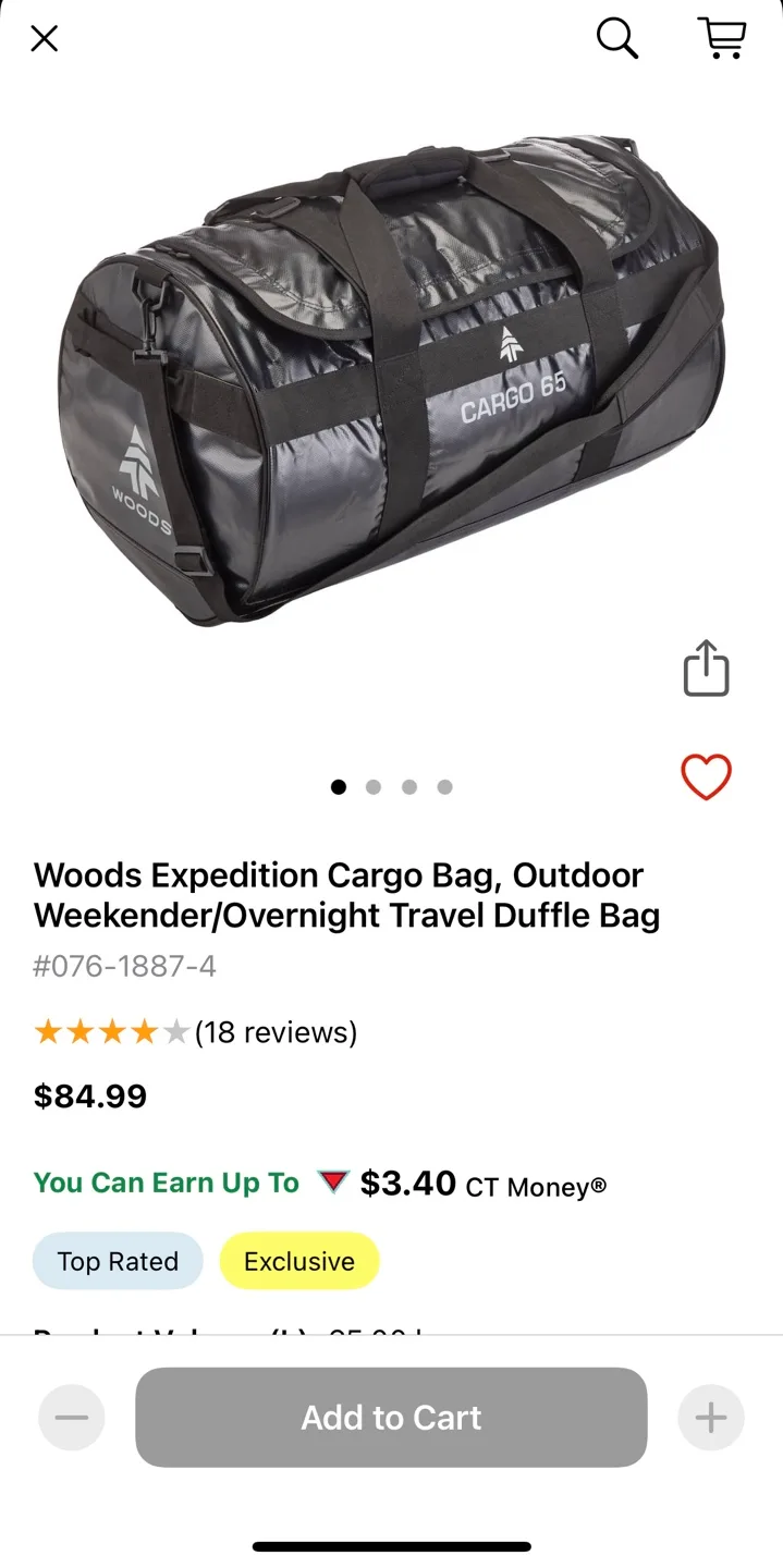 Woods Expedition Cargo 65 Duffle Bag thumbnail
