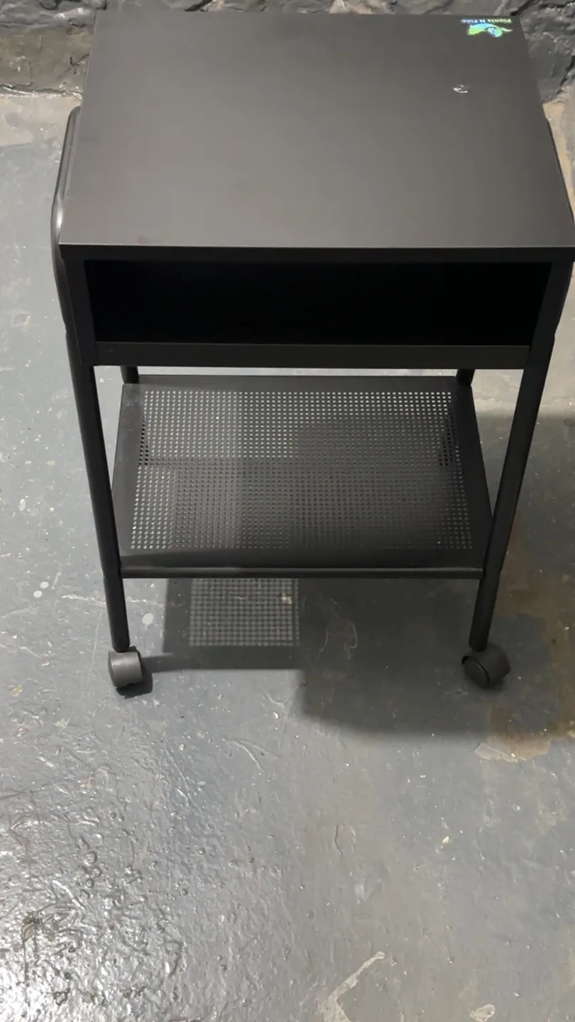 Black Rolling Utility Cart - Sturdy & Versatile image indicator(2)