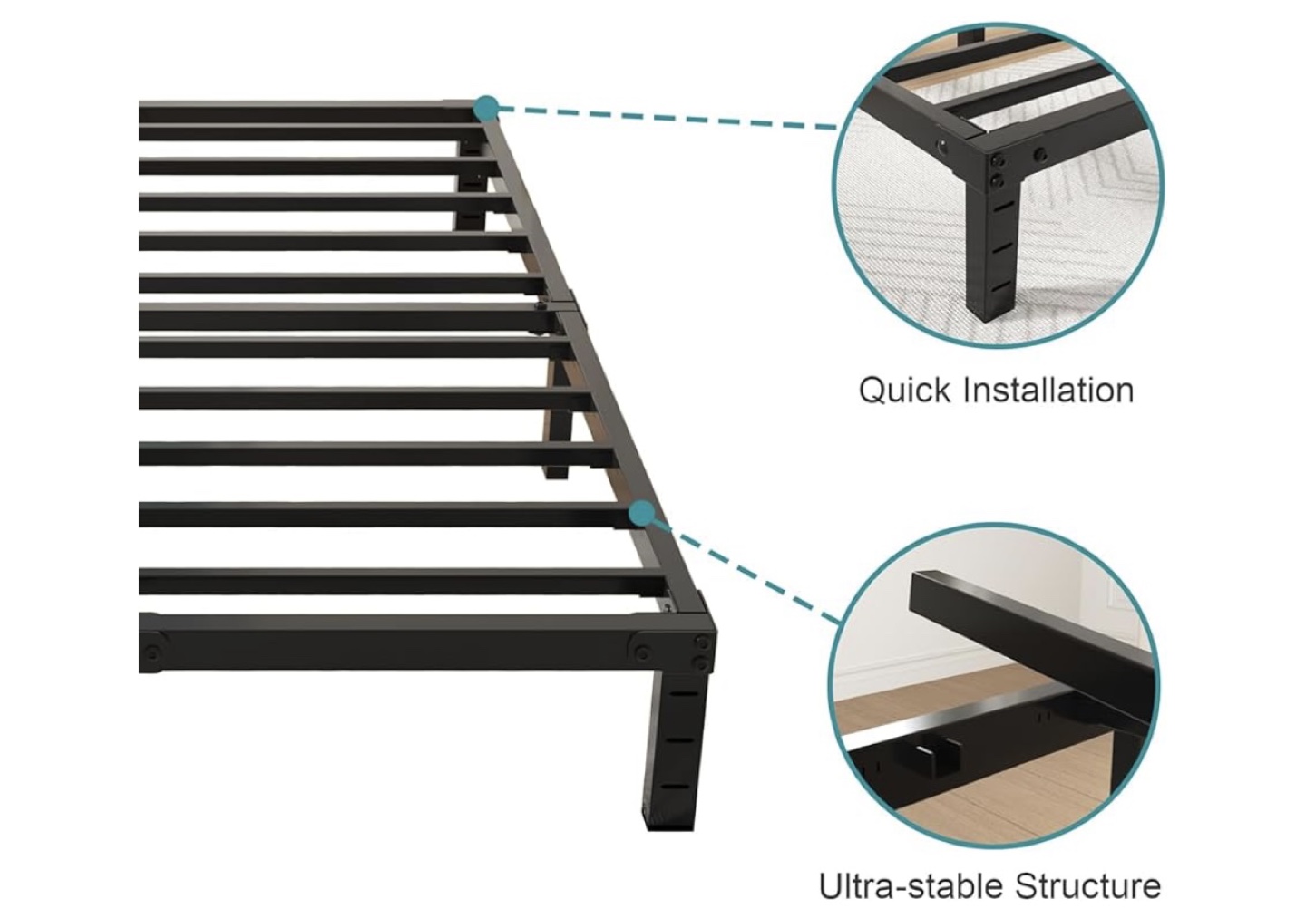 Queen Metal Bed Frame - New in Box - photo 2