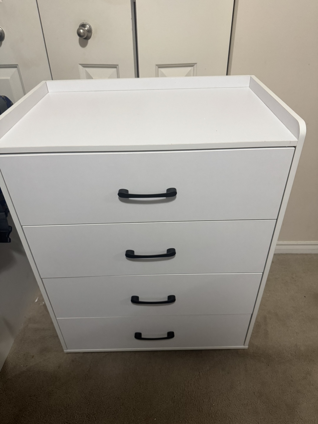 White 4-Drawer Chest of Drawers - photo 5
