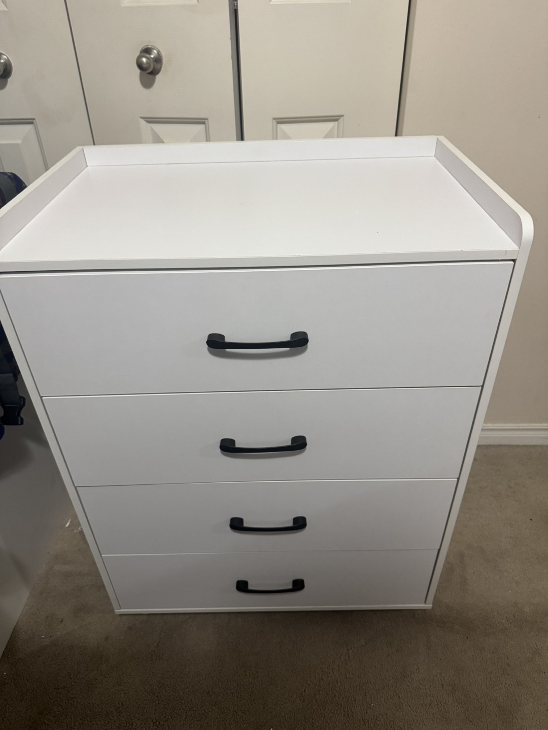 White 4-Drawer Chest of Drawers - photo 4
